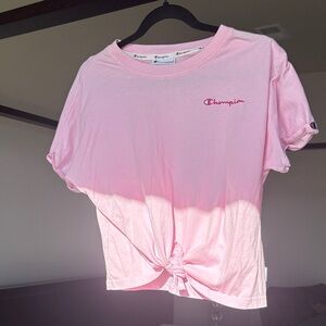 Champion Light Pink Knotted Tee